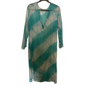 Les Papoux Sheer Maxi Tie-Dye Cover up